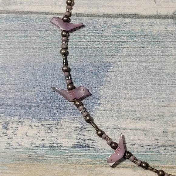 Vintage Birds beads Necklace. - Picture 9 of 10